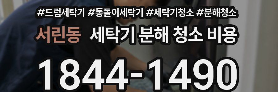 서린동 세탁기 분해 청소 비용