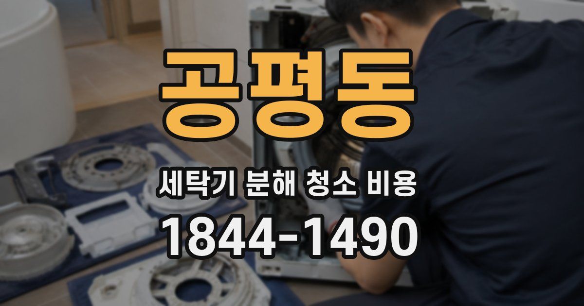 공평동 세탁기 분해 청소 비용