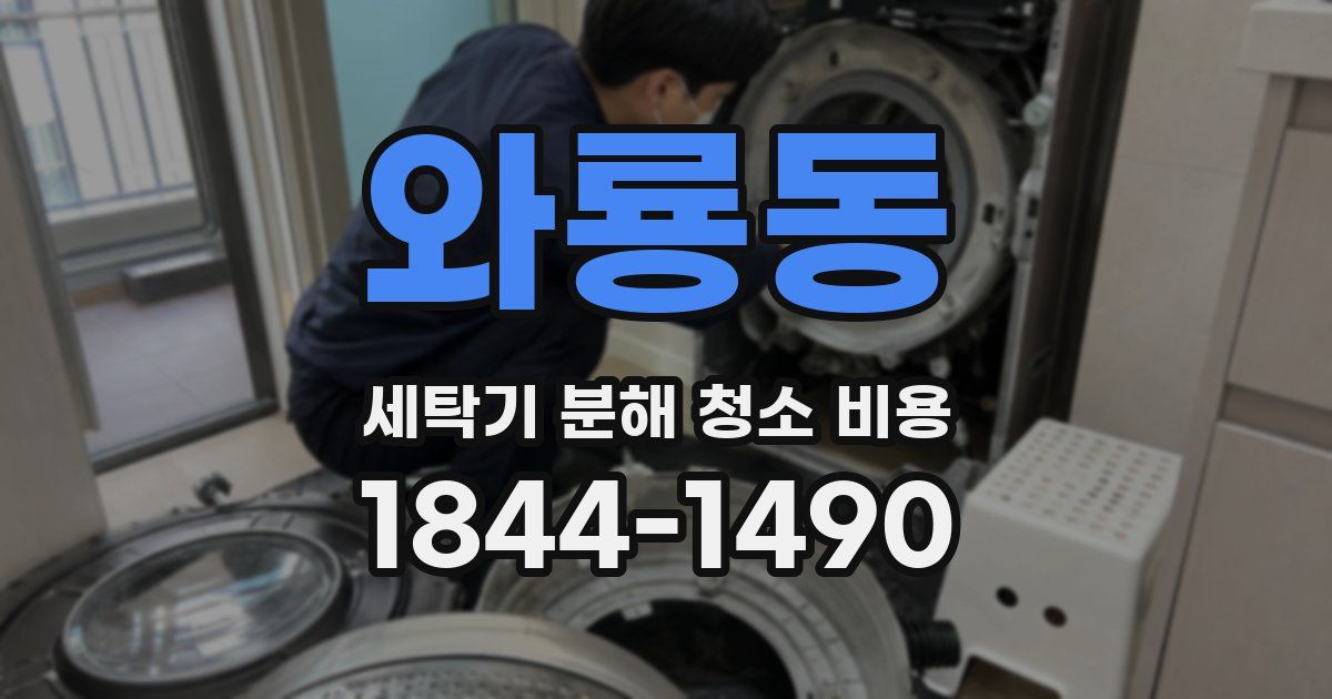 와룡동 세탁기 분해 청소 비용