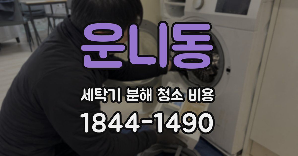 운니동 세탁기 분해 청소 비용