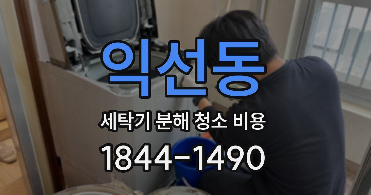 익선동 세탁기 분해 청소 비용