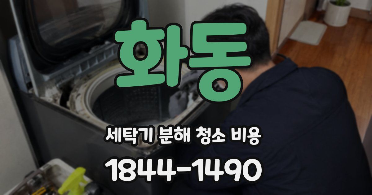 화동 세탁기 분해 청소 비용