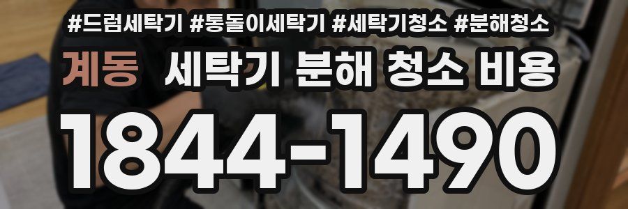 계동 세탁기 분해 청소 비용