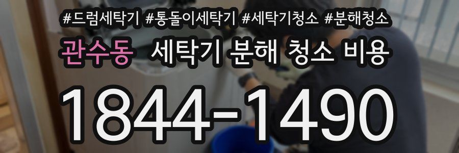 관수동 세탁기 분해 청소 비용