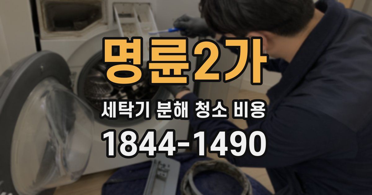 명륜2가 세탁기 분해 청소 비용