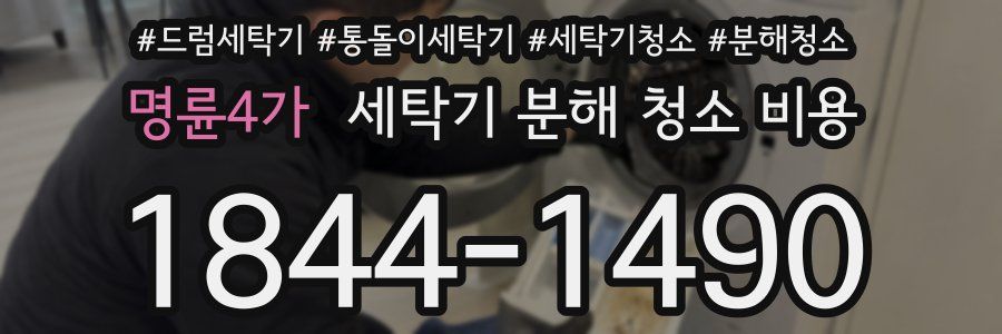 명륜4가 세탁기 분해 청소 비용
