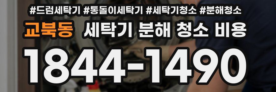 교북동 세탁기 분해 청소 비용