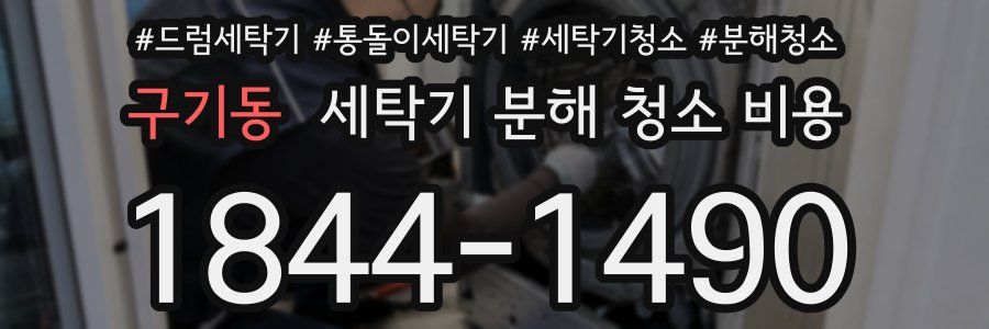 구기동 세탁기 분해 청소 비용