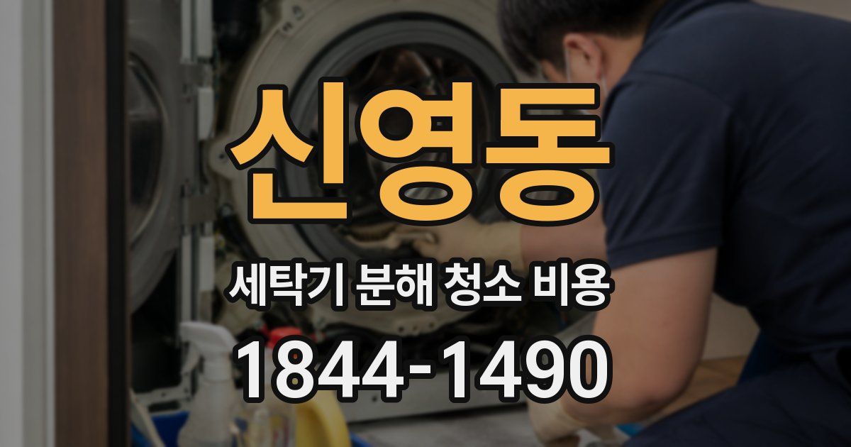 신영동 세탁기 분해 청소 비용