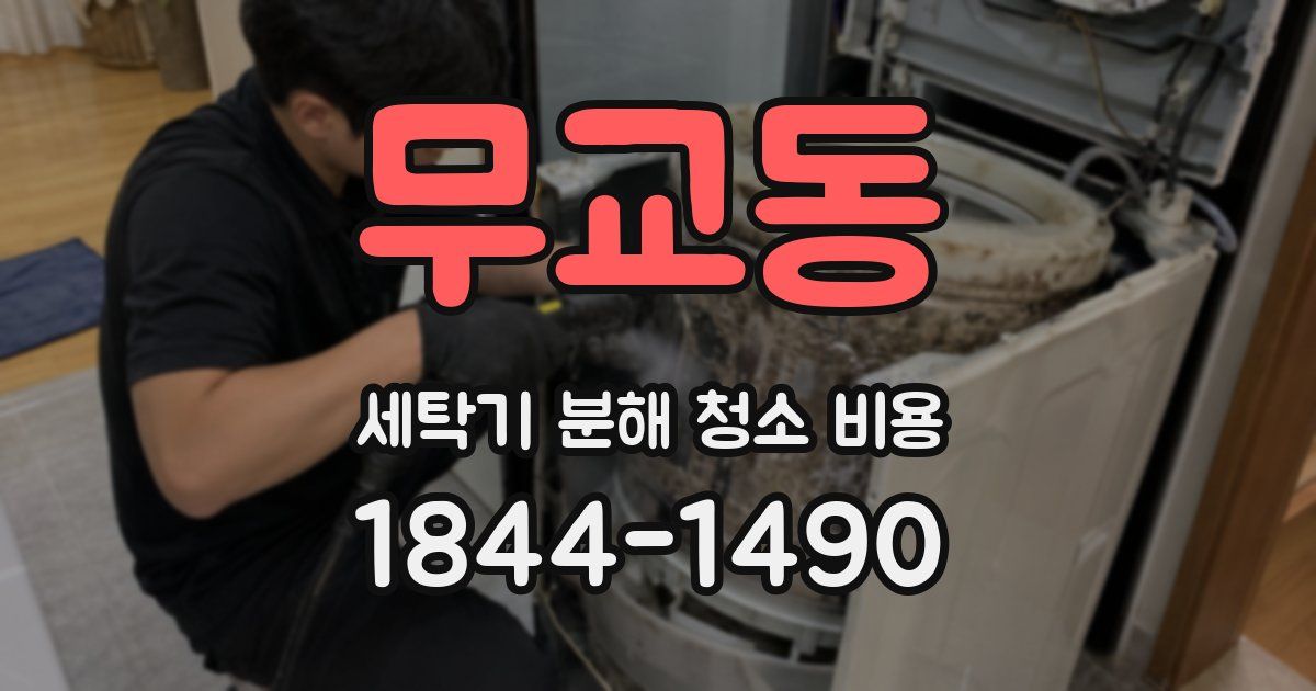 무교동 세탁기 분해 청소 비용