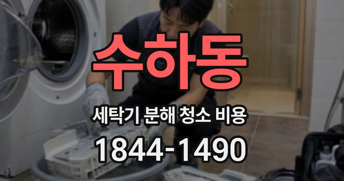 수하동 세탁기 분해 청소 비용