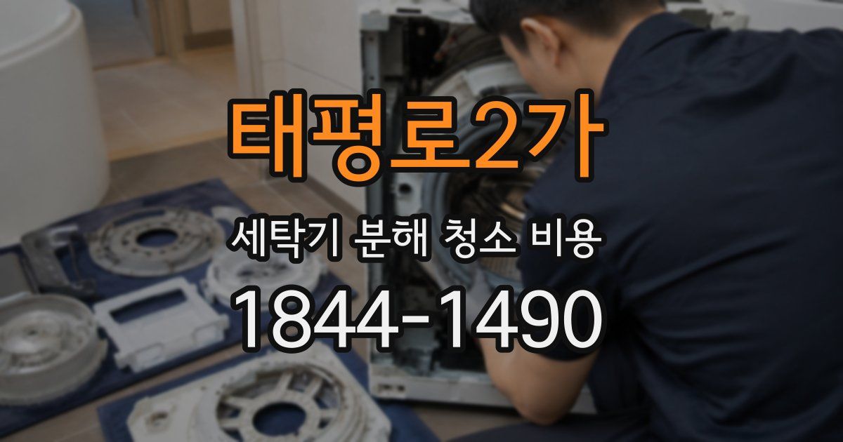 태평로2가 세탁기 분해 청소 비용
