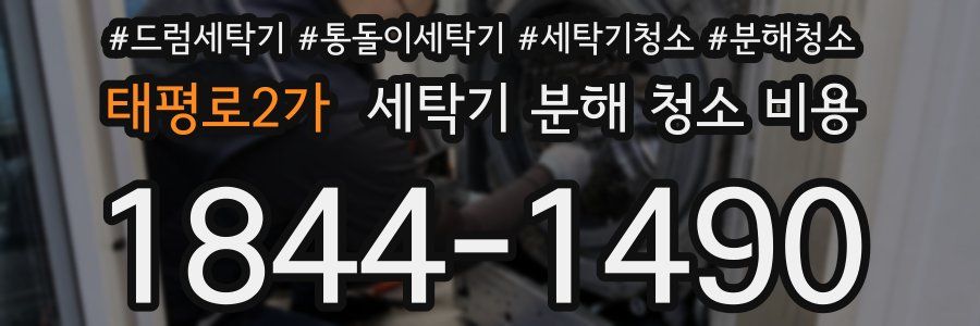 태평로2가 세탁기 분해 청소 비용