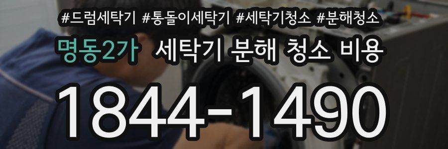 명동2가 세탁기 분해 청소 비용