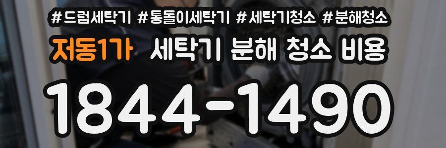 저동1가 세탁기 분해 청소 비용