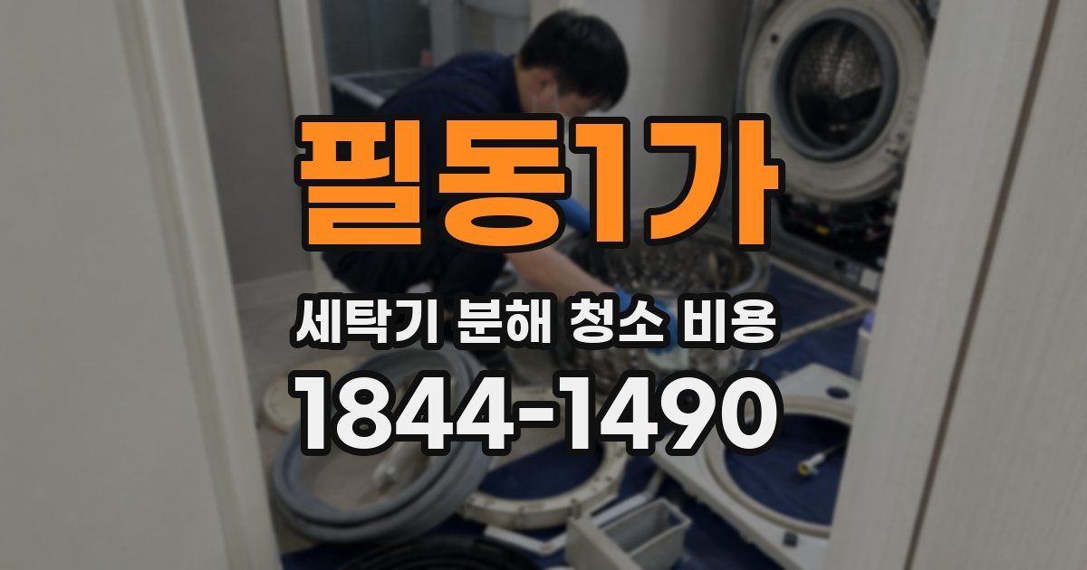 필동1가 세탁기 분해 청소 비용