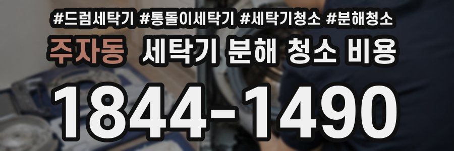 주자동 세탁기 분해 청소 비용