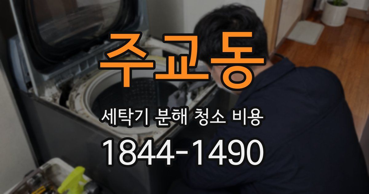 주교동 세탁기 분해 청소 비용