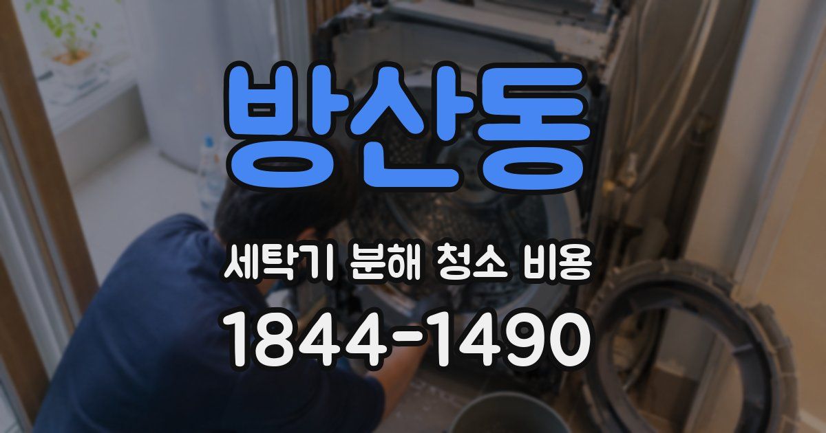 방산동 세탁기 분해 청소 비용