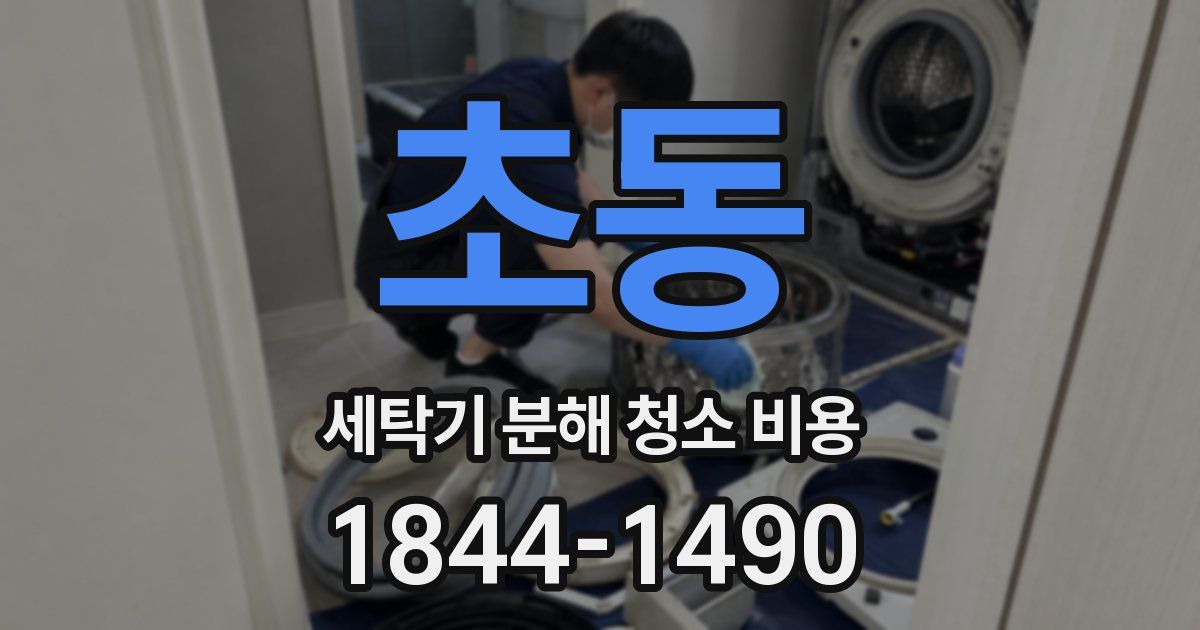 초동 세탁기 분해 청소 비용