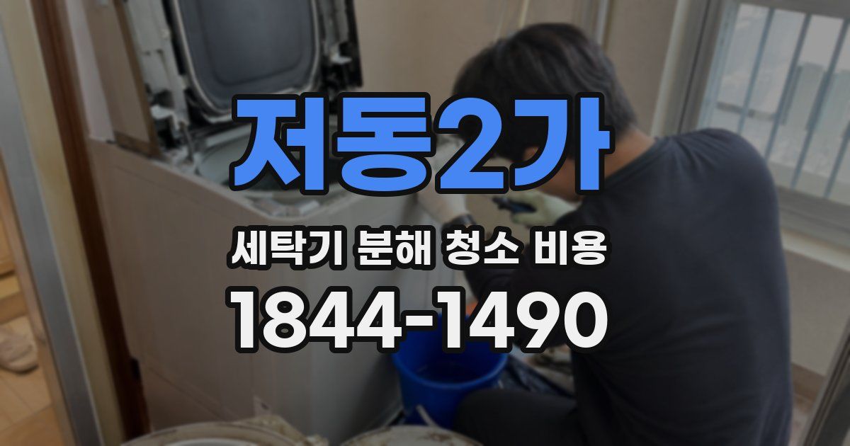 저동2가 세탁기 분해 청소 비용