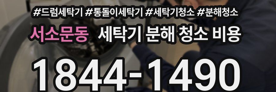 서소문동 세탁기 분해 청소 비용