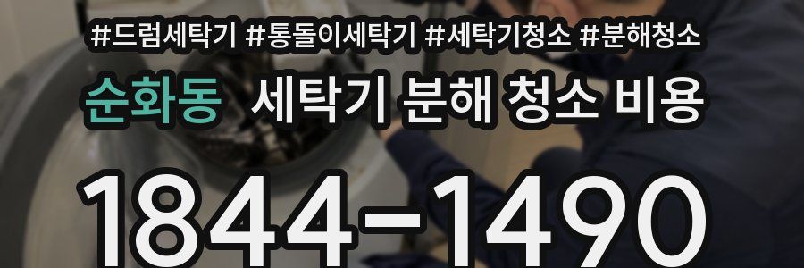 순화동 세탁기 분해 청소 비용
