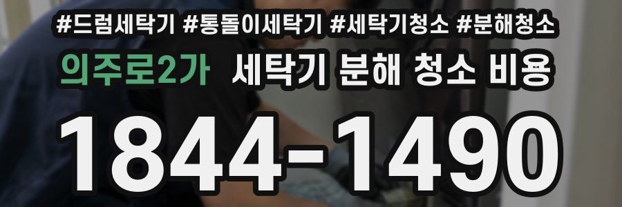 의주로2가 세탁기 분해 청소 비용