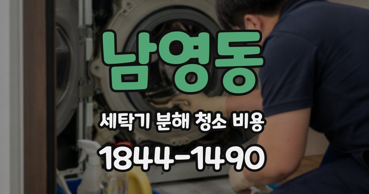남영동 세탁기 분해 청소 비용