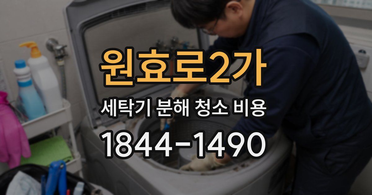 원효로2가 세탁기 분해 청소 비용