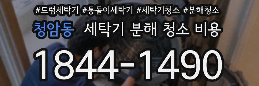 청암동 세탁기 분해 청소 비용