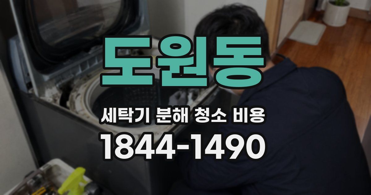 도원동 세탁기 분해 청소 비용