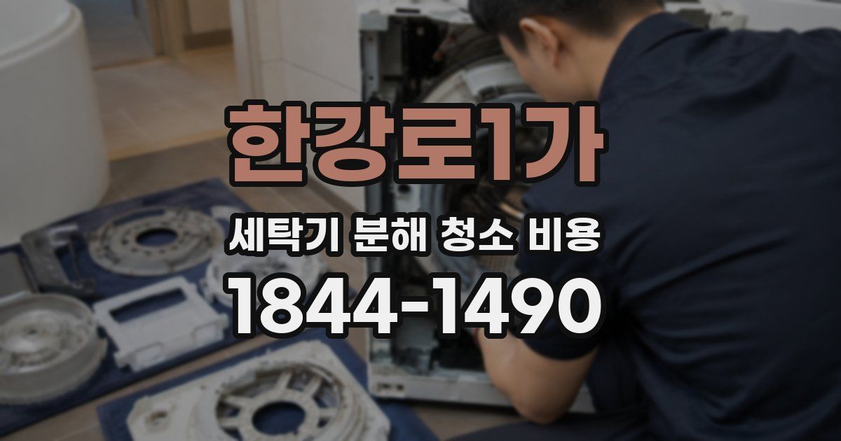 한강로1가 세탁기 분해 청소 비용