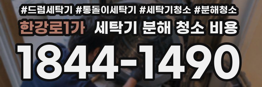 한강로1가 세탁기 분해 청소 비용