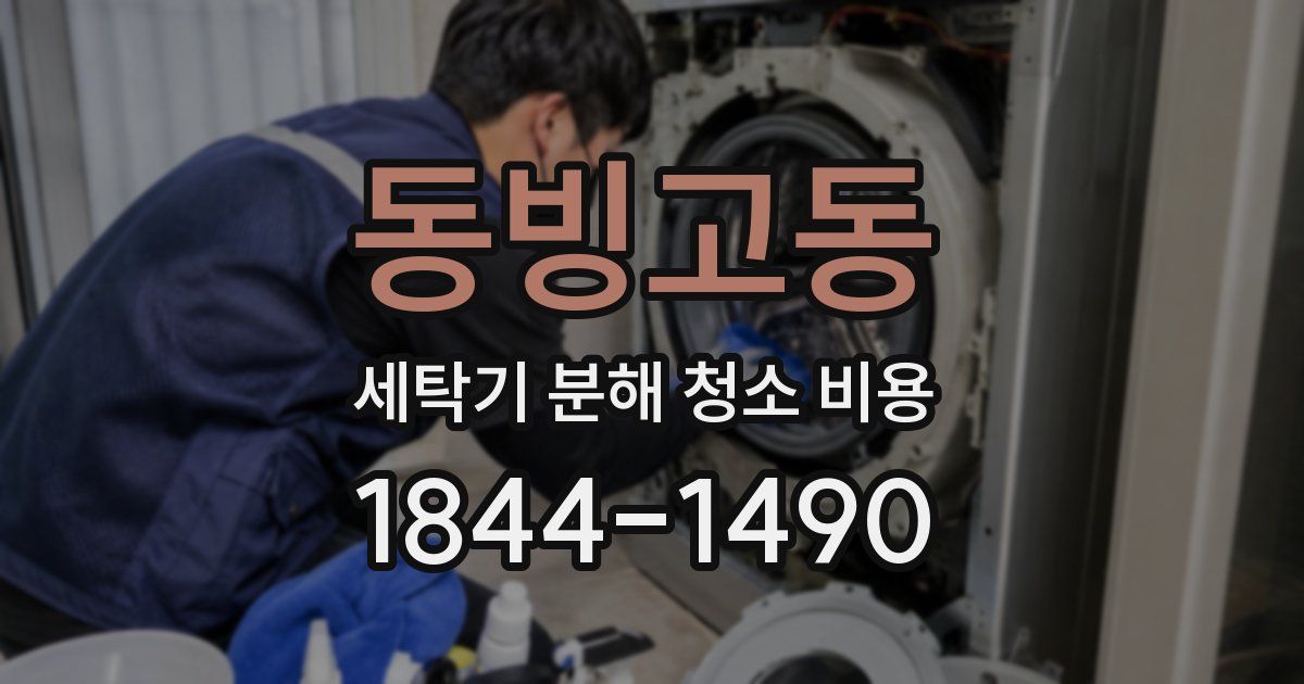 동빙고동 세탁기 분해 청소 비용