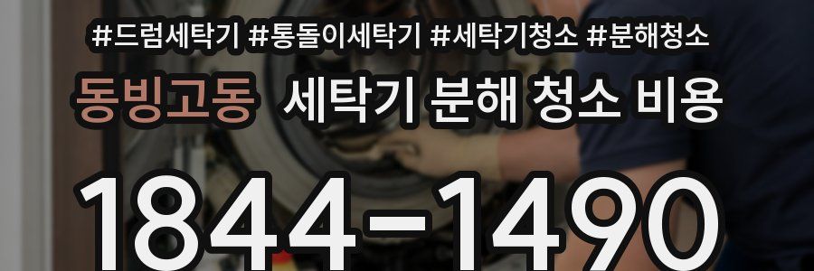 동빙고동 세탁기 분해 청소 비용
