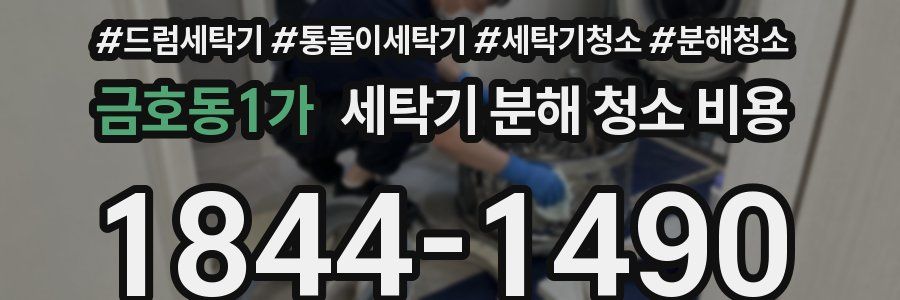 금호동1가 세탁기 분해 청소 비용