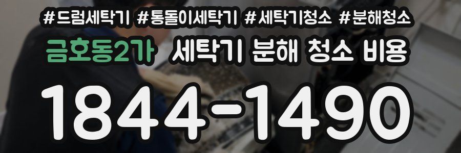 금호동2가 세탁기 분해 청소 비용