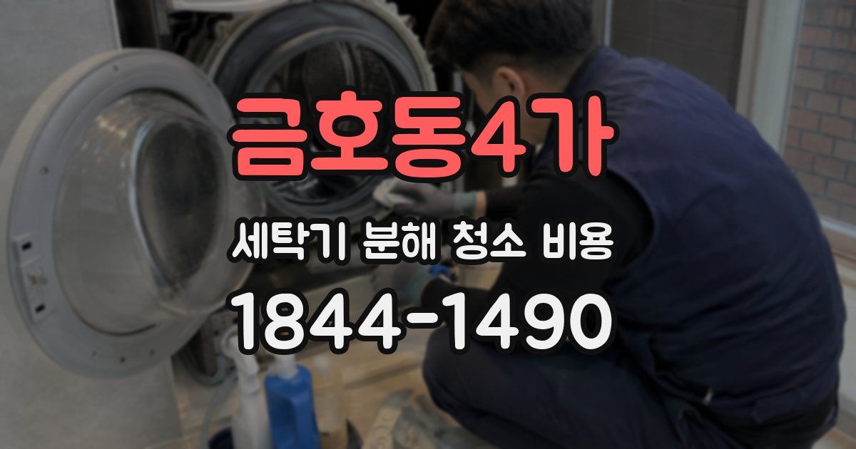 금호동4가 세탁기 분해 청소 비용