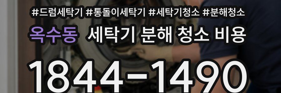 옥수동 세탁기 분해 청소 비용
