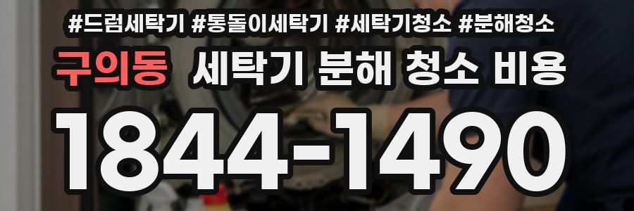 구의동 세탁기 분해 청소 비용