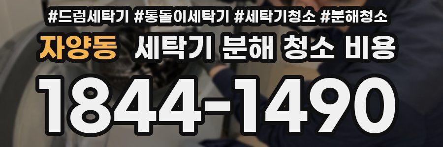 자양동 세탁기 분해 청소 비용