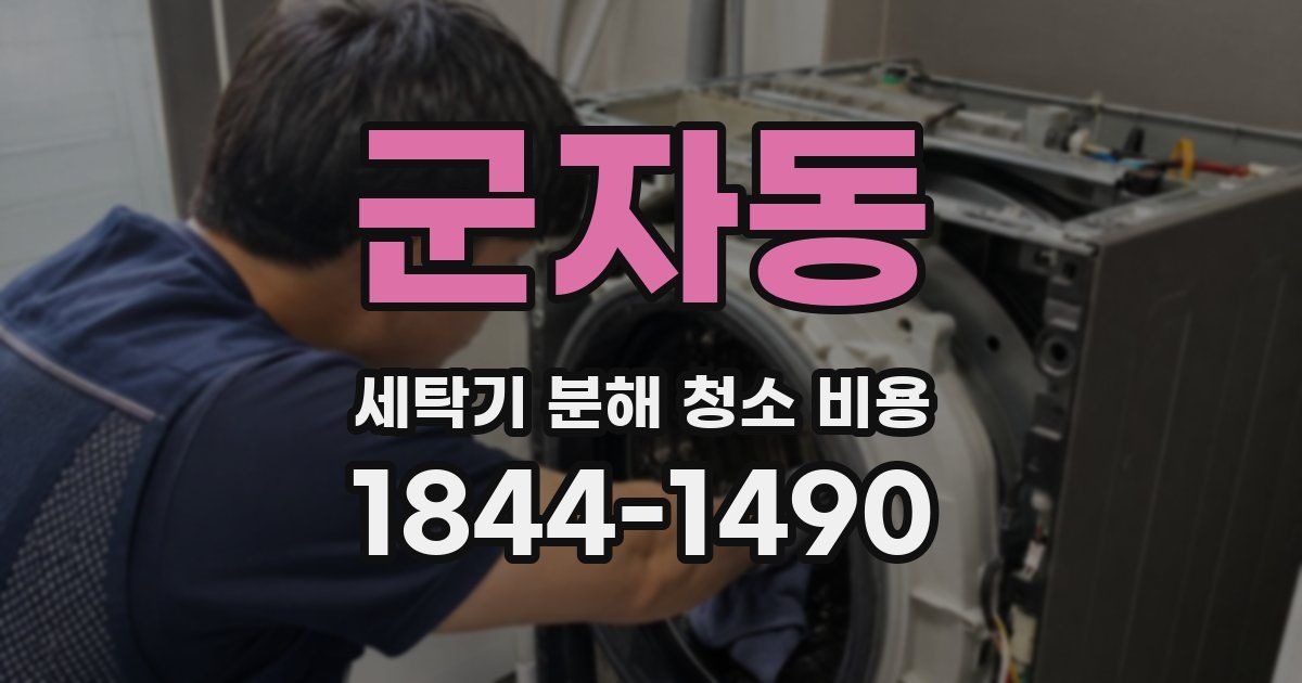 군자동 세탁기 분해 청소 비용