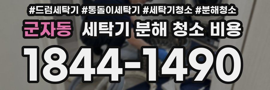 군자동 세탁기 분해 청소 비용