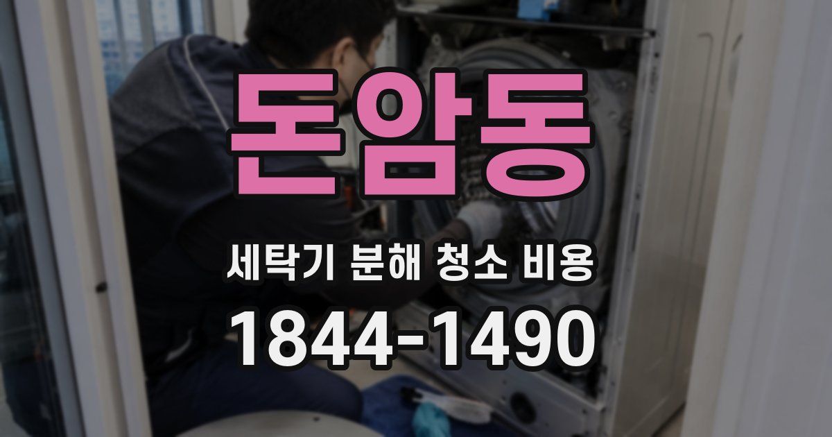 돈암동 세탁기 분해 청소 비용
