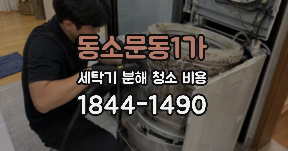 동소문동1가 세탁기 분해 청소 비용