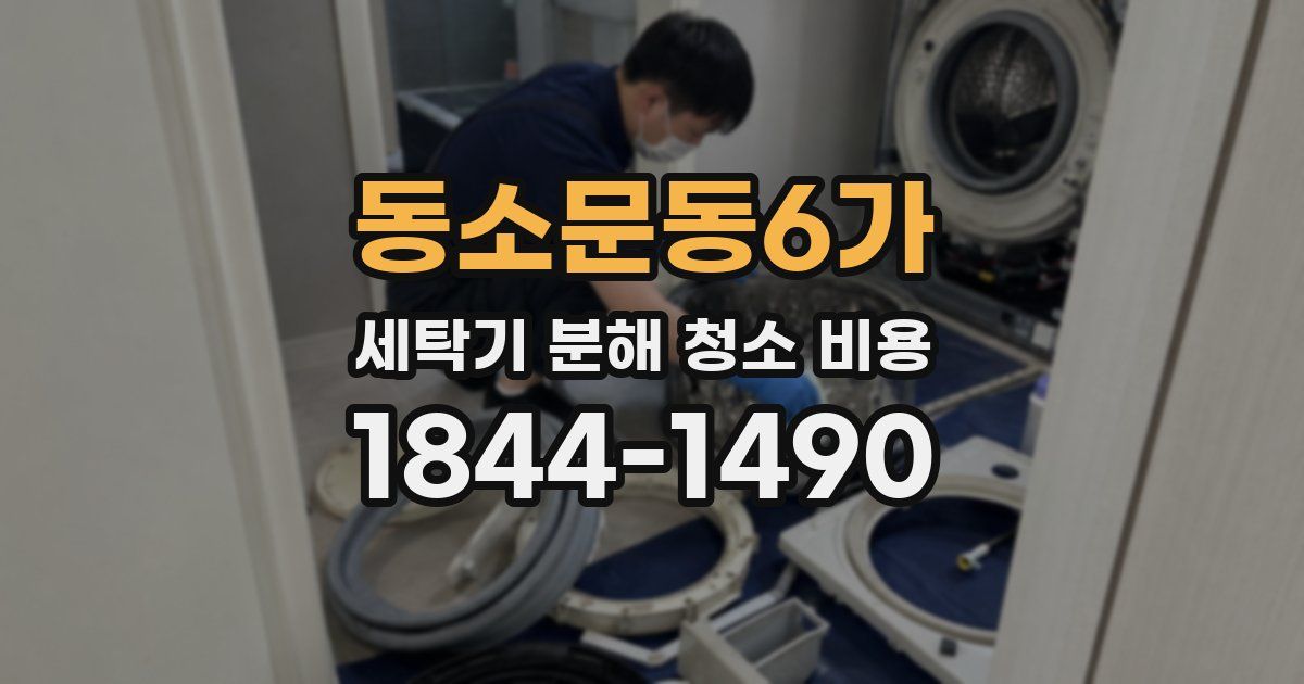 동소문동6가 세탁기 분해 청소 비용