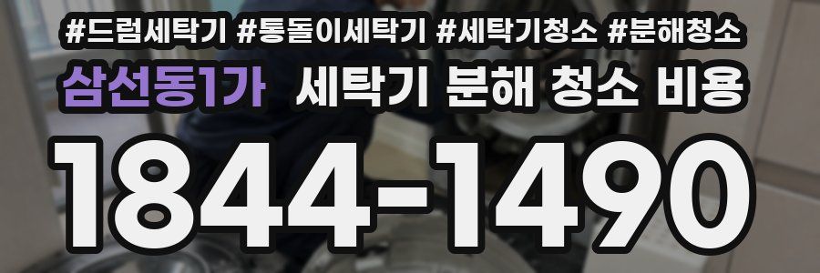 삼선동1가 세탁기 분해 청소 비용