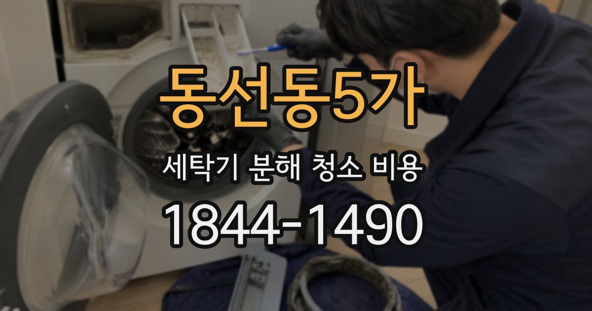 동선동5가 세탁기 분해 청소 비용