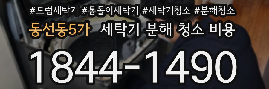 동선동5가 세탁기 분해 청소 비용